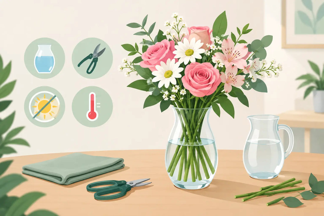 Bouquet Care Instructions That Keep Flowers Fresh