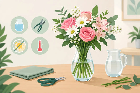 Bouquet Care Instructions That Keep Flowers Fresh