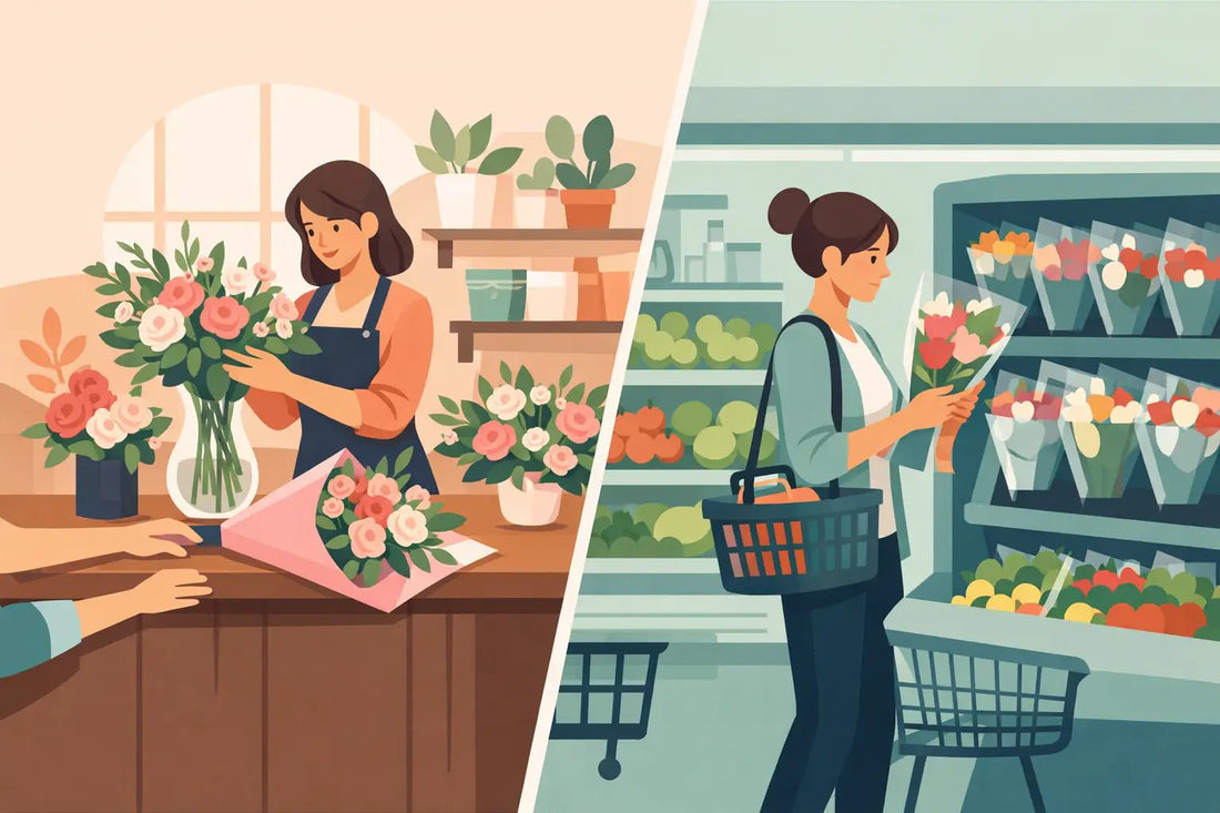 Boutique Florist vs Grocery Flowers - Pocket's Cottage