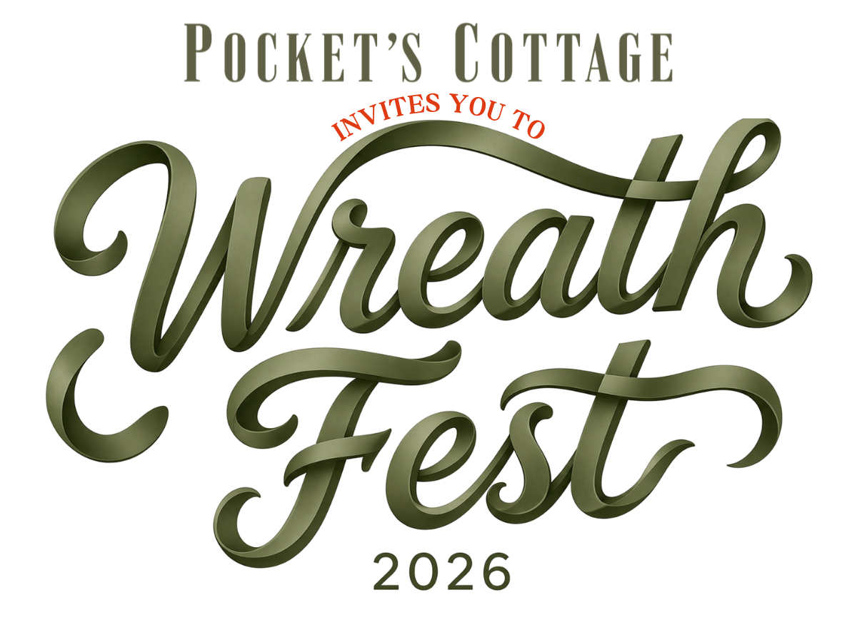 Pocket's Cottage Wreath Fest 2026 logo
