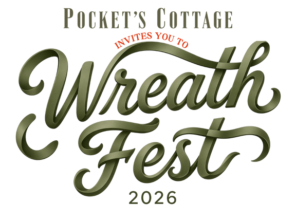 Pocket's Cottage Wreath Fest 2026 logo